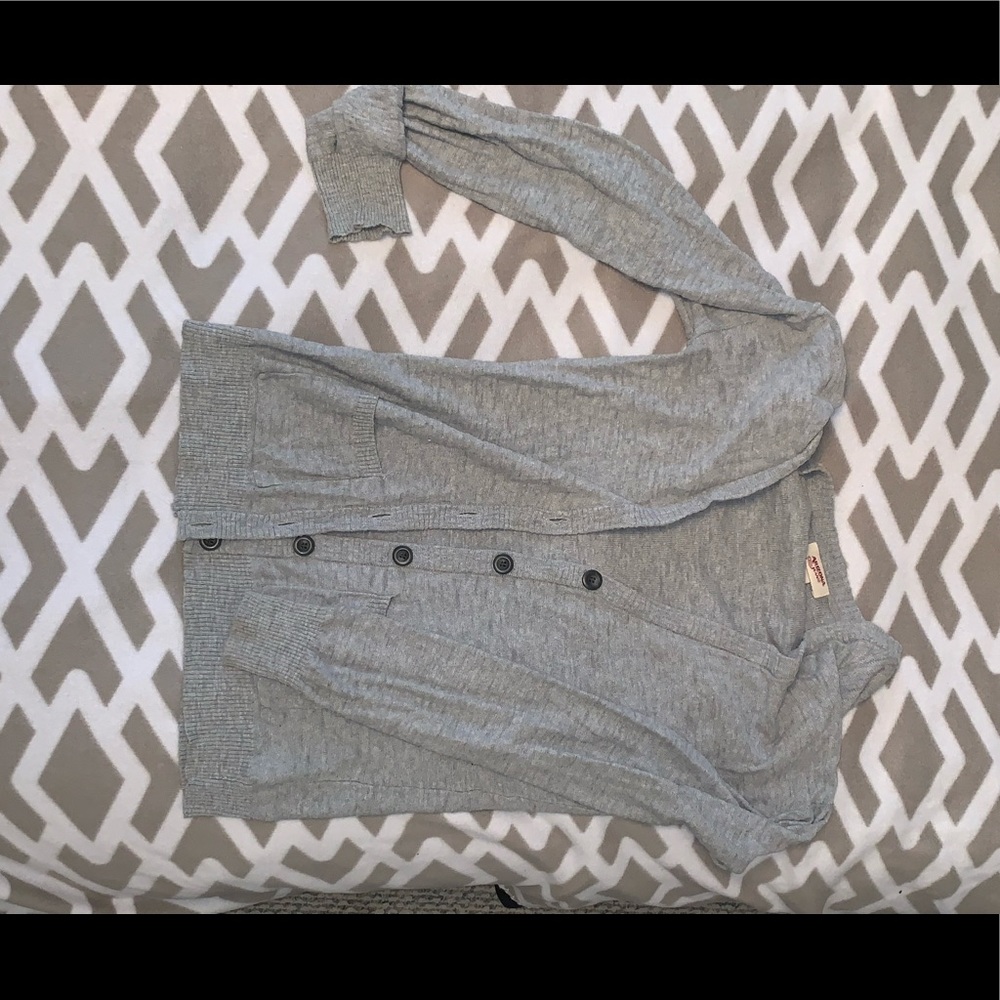 Grey “old man” sweater
